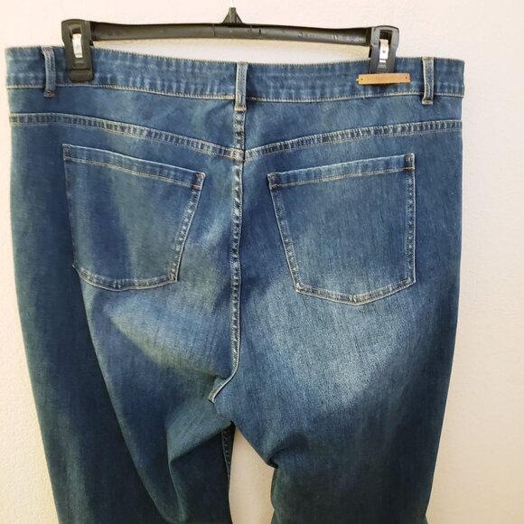 Soft Surroundings Cotton/Modal/Poly/Span Blend Slim Leg Jeans Size 20W EUC - Picture 4 of 9